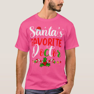 T-shirt Chirts Favoris Docteur Santas Xmas Femmes Joyeux C