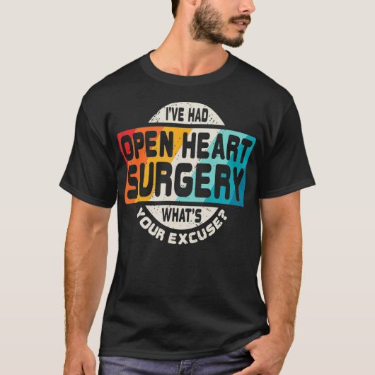 T-shirt Chirurgie cardiaque ouverte Chirt Survivant après (Devant)