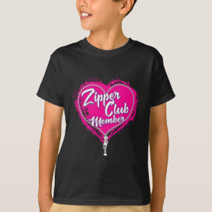 T-shirt Chirurgie cardiaque ouverte Humour Zipper Club fém