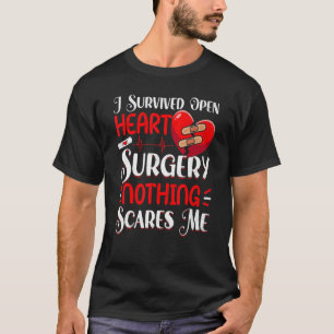 T-shirt Chirurgie cardiaque ouverte Survivant Contourner l