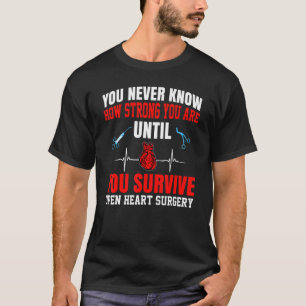 T-shirt Chirurgie cardiaque ouverte Survivor CABG Sensibil