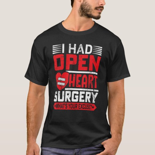 T-shirt Chirurgie cardiaque ouverte Survivor Heart CHD Pat (Devant)