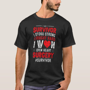 T-shirt Chirurgie cardiaque ouverte Survivor I Won Bypass 