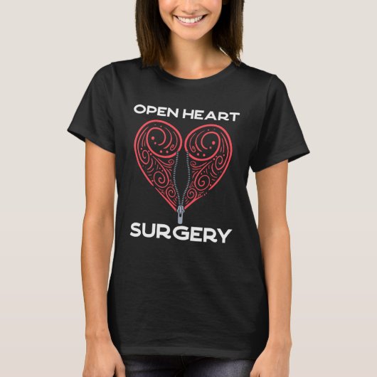 T-shirt Chirurgie cardiaque ouverte Transplant Survivant O (Devant)