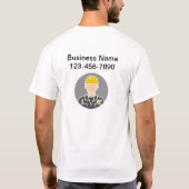 T-shirt Chirurgie de chantier de Logo d'entreprise (Dos)