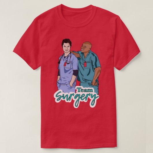 T-shirt Chirurgie d'équipe 1 (Design devant)