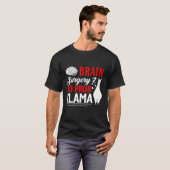 T-shirt Chirurgie du cerveau Pas de Prob Llama récupératio (Devant entier)