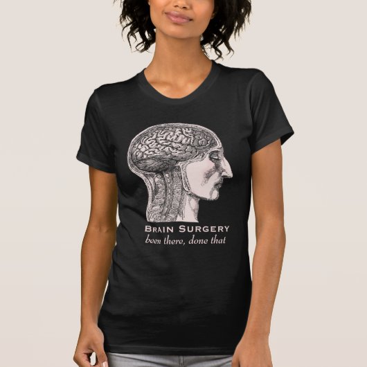 T-shirt Chirurgie du cerveau Survivant Antique Médicale gr (Devant)