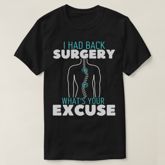 T-shirt Chirurgie du dos (Design devant)