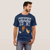 T-shirt Chirurgie Farmer Chirt Drôle Poussins Me Creuser A (Devant entier)