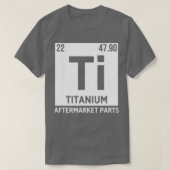 T-shirt Chirurgie mixte en pièces de rechange en titane Ti (Design devant)