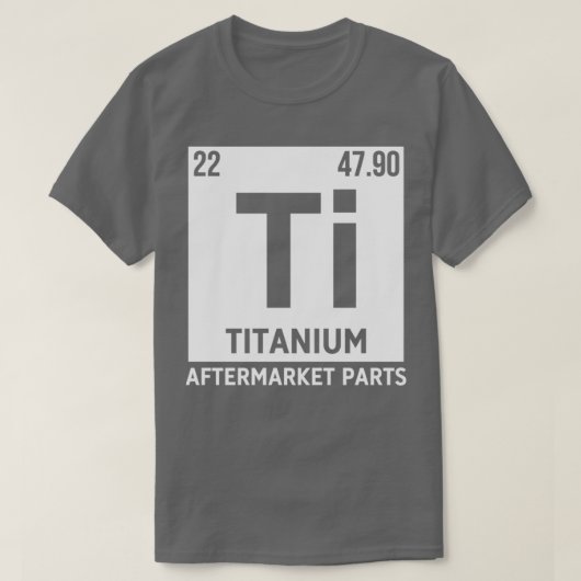 T-shirt Chirurgie mixte en pièces de rechange en titane Ti (Design devant)