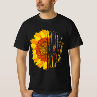 T-shirt Chirurgie Scrub Tech Chirurgien Tournesol Chirurgi
