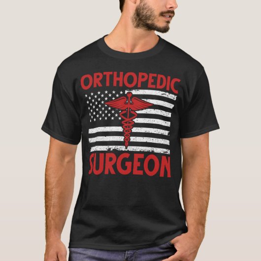 T-shirt Chirurgien orthopédique américain (Devant)