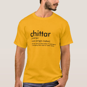 T-shirt Chittar. Chappal Punjabi Parents Indiens Funny Des