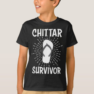 T-shirt Chittar Survivante Desi Punjabi Sikh Funny Indian 