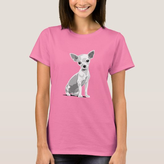 T-shirt Chiuahua foncé (Devant)