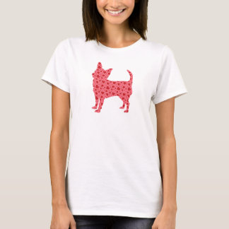 T-shirt Chiwawa de coeurs de Valentine