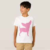 T-shirt Chiwawa drôle rose (Devant entier)