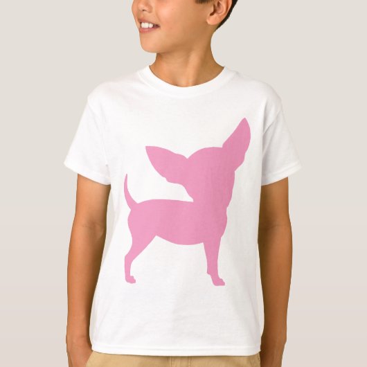 T-shirt Chiwawa drôle rose (Devant)