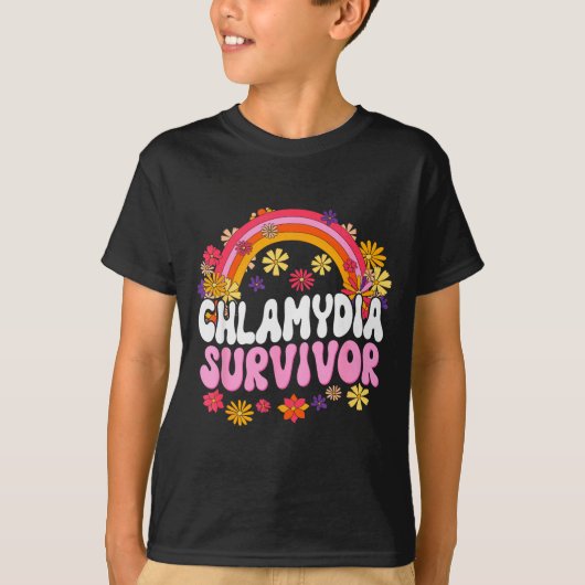 T-shirt Chlamydia Survivor Funny Graphic  (Devant)