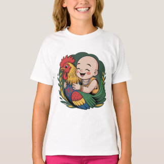 T-shirt | Chloe Bébé Embrasse Le Coq