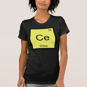 T-shirt Chloe Nom Chimie Élément Tableau Périodique