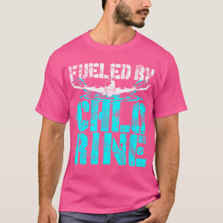 T-shirt Chlorine Amusante Nage Nage Nage Eau Polo