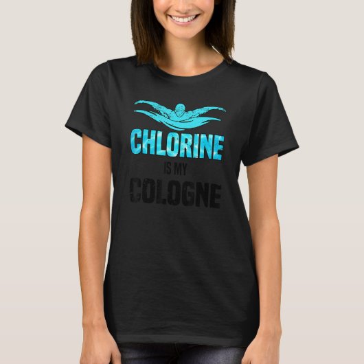 T-shirt Chlorine Est Mon Cologne Swimmer (Devant)