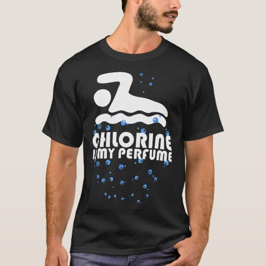 T-shirt Chlorine Est Mon Parfum Amusant Nager (Devant)