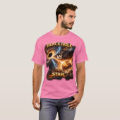 T-shirt Choc de gravité cosmique. (Devant entier)