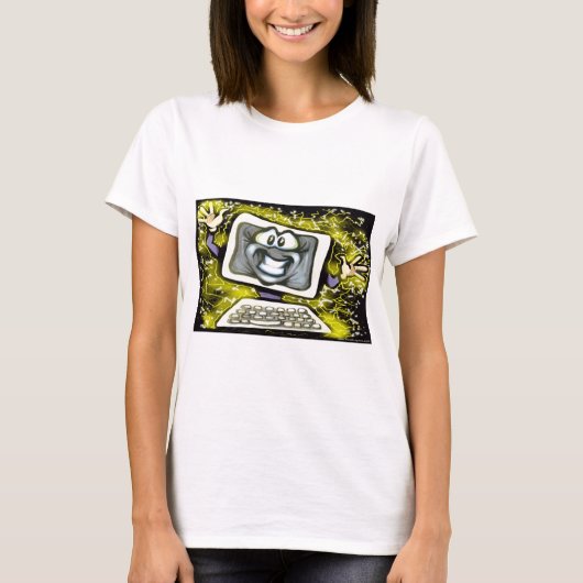 T-shirt Choc informatique (Devant)