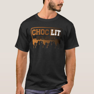 T-shirt Choc Lit 100 Melanin Black Pride Black History lun