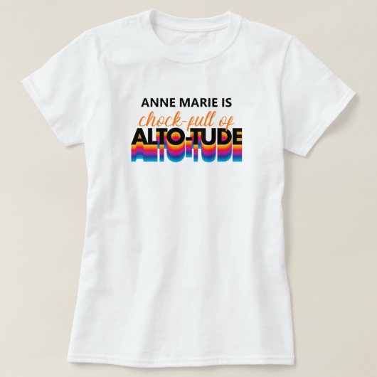 T-shirt Choc noir plein d'Alto-Tude (Design devant)