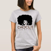 T-shirt Choclit Black Woman Afro (Devant)