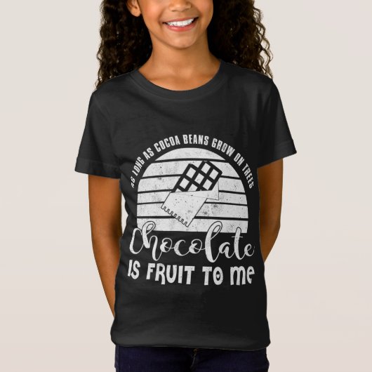 T-Shirt Chocolat Amant Drôle Cadeau - Le Chocolat Est Un F (Devant)