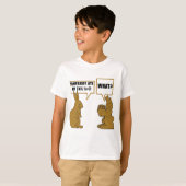 T-shirt Chocolat amusant Enfants lapins de Pâques (Devant entier)