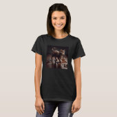 T-shirt Chocolat au Chat qui Marche (Devant entier)