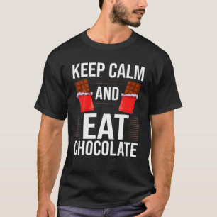 T-shirt Chocolat Barre à Bonbons Choco Keto foncé