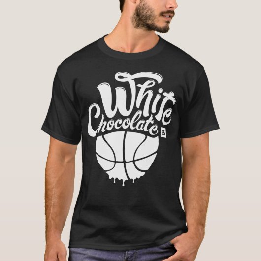 T-shirt Chocolat blanc - Jason Williams (Devant)