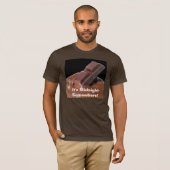T-shirt Chocolat C'est minuit Quelque part (Devant entier)