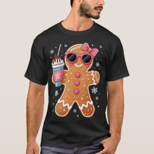 T-shirt Chocolat Chaud au Pain d'Épice de Luxe Femme Fille