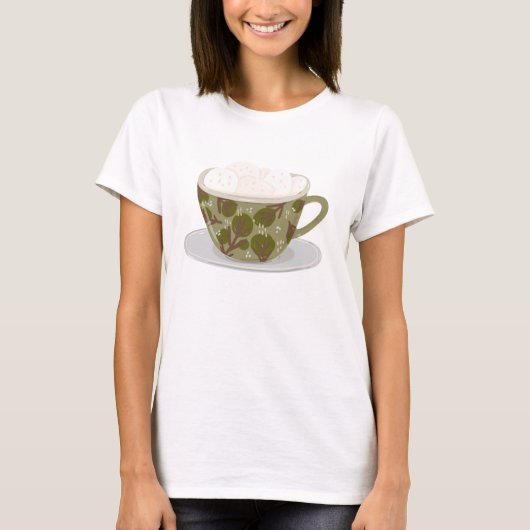 T-shirt Chocolat Chaud Avec Marshmallows (Devant)
