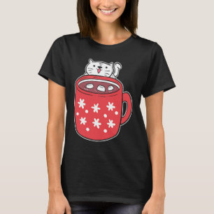 T-shirt Chocolat chaud Chat Douce dent