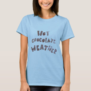 T-shirt Chocolat chaud Météo drôle Hiver Cosy