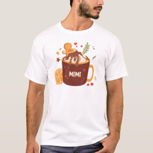 T-shirt Chocolat chaud mignon avec pain d'épices