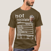 T-shirt chocolat chaud Nutrition Faits Drôle Thanksgiving (Devant)