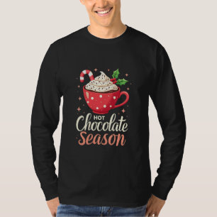T-shirt Chocolat chaud saison Amateurs de Noël