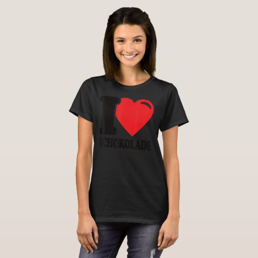 T-shirt Chocolat Chocolat J'aime Chocolat (Devant entier)
