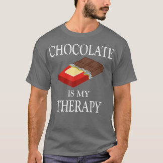 T-shirt Chocolat comme Thérapie drôle Dire Chocolatier